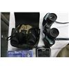 Image 3 : TASCO BINOCULARS AND ELECTRONICS AND HAT W/ PINS AND BLANKET
