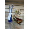 Image 1 : 3 BLOWN ART GLASS FIGURES