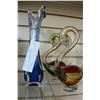 Image 2 : 3 BLOWN ART GLASS FIGURES