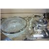 Image 2 : VIKING PLATE TEA SERVICE AND SILVER RIMMED ENGLISH BOWL