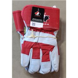 TEAM CANADA  RED WORK GLOVES - LOT OF 2
