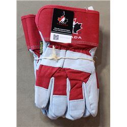 TEAM CANADA RED WORK GLOVES - LOT OF 2