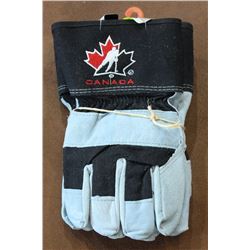 ON CHOICE TEAM CANADA BLACK WORK GLOVES - LOT OF 2