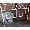 Image 1 : WHITE METAL QUEEN HEADBOARD