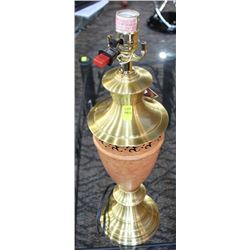 27" GOLD TONE LAMP - NO SHADE