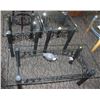 Image 1 : 3-PIECE BLACK METAL COFFEE TABLE SET