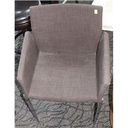 CORNELLE BROWN FABRIC CHAIR
