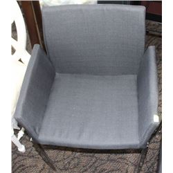 CORNELLE GREY FABRIC CHAIR
