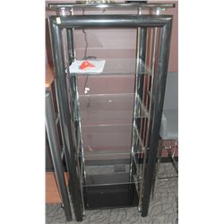 METAL FRAME GLASS SHELF