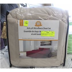MICROFLEECE KING SIZE TAUPE ANTI PILL SHEET