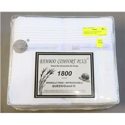 ON CHOICE: BAMBOO QUEEN SIZE WHITE COMFORT PLUS