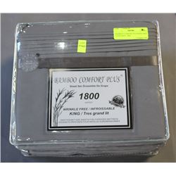 BAMBOO COMFORT PLUS KING SIZE LIGHTGREY  1800