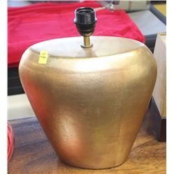 GOLD LAMP NO SHADE.