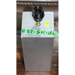 LOT OF 2 GREY DECORATIVE LAMP NO SHADE