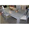Image 1 : GREY METRO TABLE WITH 6 CHAIRS FLOOR DISPLAY