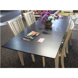DARK BROWN OMEGA DINING TABLE FLOOR DISPLAY