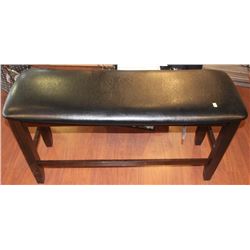BLACK WOODEN BENCH 24'' HIGH FLOOR DISPLAY