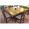 Image 1 : BROWN WINCHESTER DINING TABLE WITH 4 CHAIRS