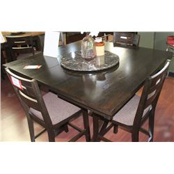 DARK BROWN HARRISON COUNTER HEIGHT TABLE