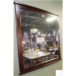 DARK BROWN WALL MIRROR FLOOR DISPLAY
