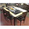 Image 1 : DOS GLASS TOP DINING TABLE WITH 6 CHAIRS