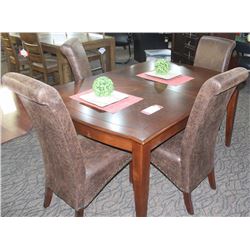 BROWN DERRY DINING TABLE W/ 4 CHAIRS FLOOR DISPLAY