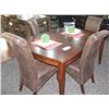 Image 1 : BROWN DERRY DINING TABLE W/ 4 CHAIRS FLOOR DISPLAY