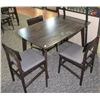 Image 1 : ROSITA DINING TABLE WITH 4 CHAIRS FLOOR DISPLAY