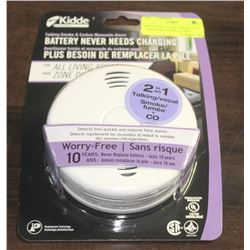 NEW KIDDE TALKING SMOKE AND CARBON MONOXIDE ALARM