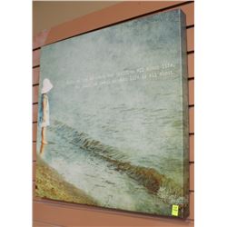 PAINTING OF KID AT THE BEACH