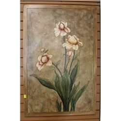 DECORATIVE POLYRESIN FLOWER PAINTING