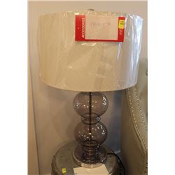 GLASS TABLE LAMP WITH SHADE