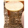 Image 1 : METAL MIRROR TOP SIDE TABLE