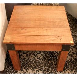 RAILWAY WOOD END TABLE
