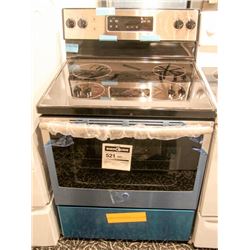 NEW GE S/S CERAMIC TOP STOVE AND OVEN