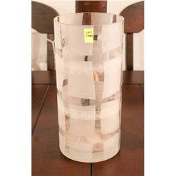 LOT OF 3 VASES AND CANDLE