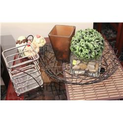 LOT OF 5 DECORATIVE PIECES