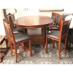 SHASTA COUNTER HEIGHT WITH SHELF BASE W/ 6 STOOLS