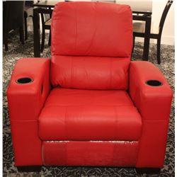 RED EMPRIE HOME THEATER RECLINER