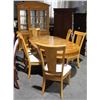 Image 1 : CHARLESTION MAPLE DINING SET W/ 6 CHAIRS, B&H