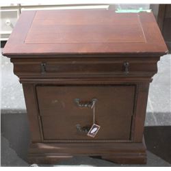 CHERRY NIGHTSTAND WITH HIDDEN JEWELRY DRAWER