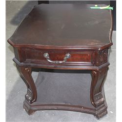 CHERRY END TABLE WITH DRAWER
