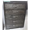 Image 1 : GREY 5 DRAWER CHEST