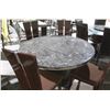 Image 1 : ROUND FAUX MARBLE TABLE WITH 4 CHAIRS