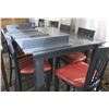 Image 1 : 42'' PUB HEIGHT TABLE WITH LEAF & 8 CHAIRS