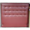 Image 1 : PERSOL RED FAUX LEATHER QUEEN HEADBOARD ONLY