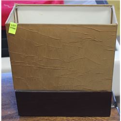 GOLD SQUARE LAMP NO SHADE.