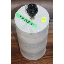 LOT OF 2 LIGHT BLUE AND WHITE STONE LAMP