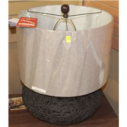 PAIR OF BLACK NESTED LAMPS WITH SHADES