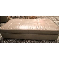 SALVADORE GREY OTTOMAN